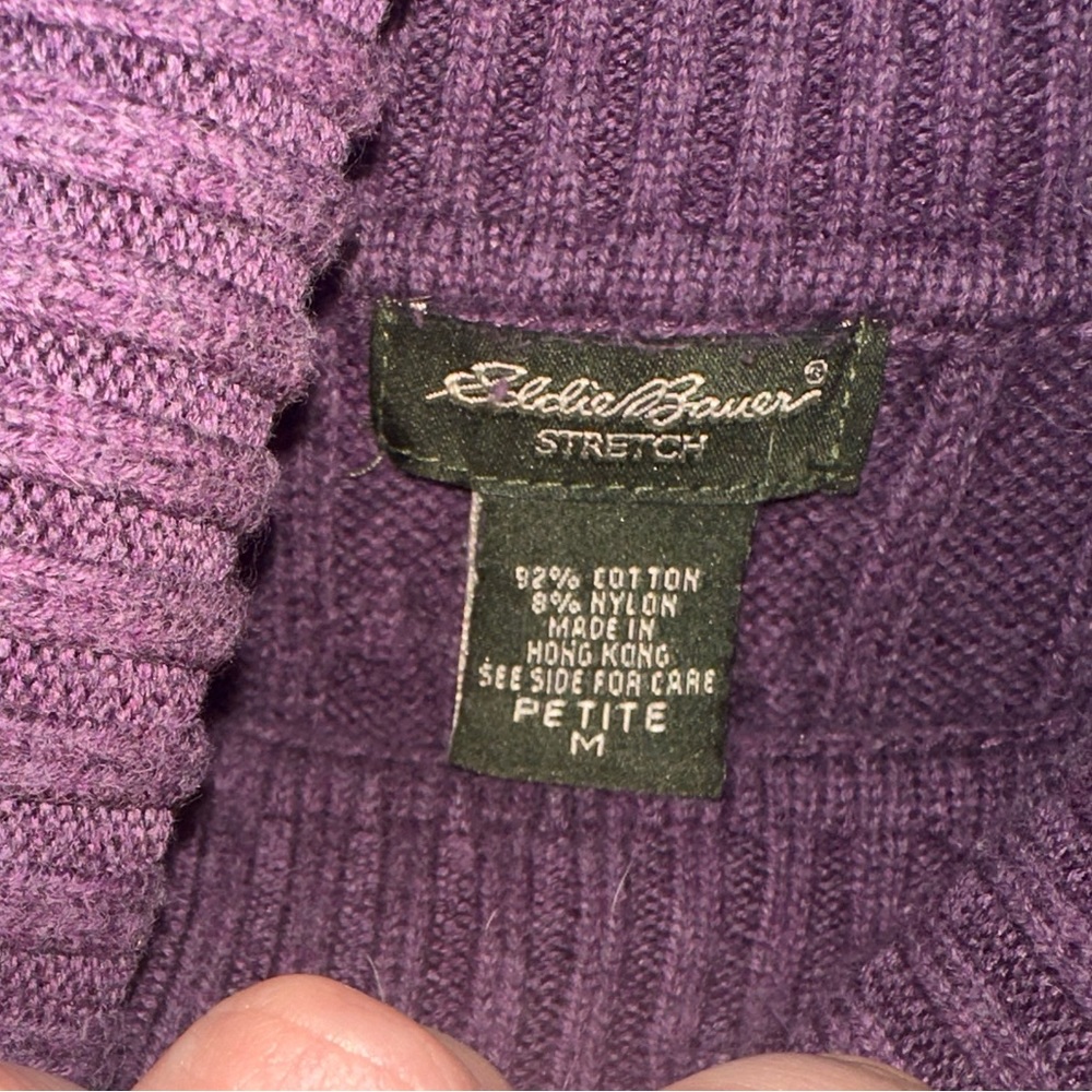 Purple Eddie Bauer sweater